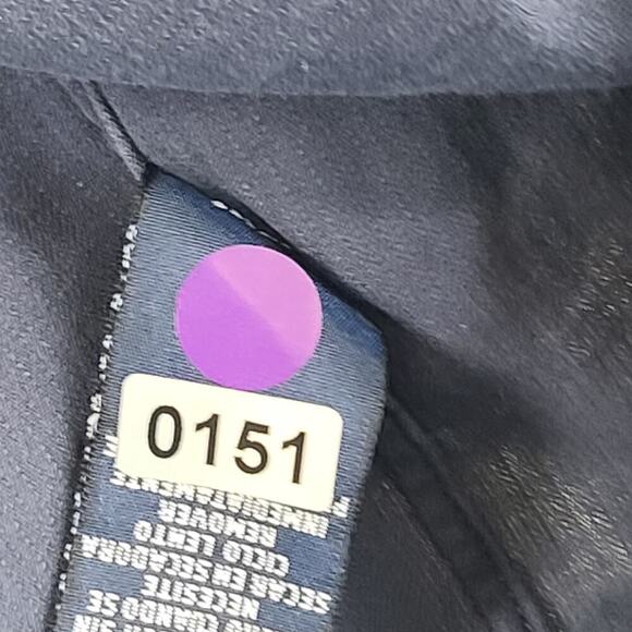 Hathaway Sport men's silk button-down shirt blue Size Large long sleeve - Picture 7 of 9